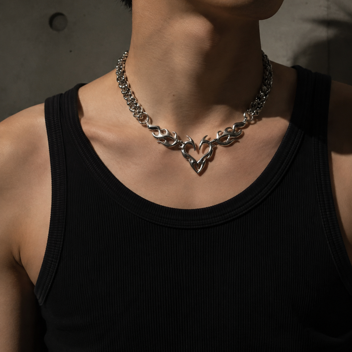 Heart on Fire Necklace